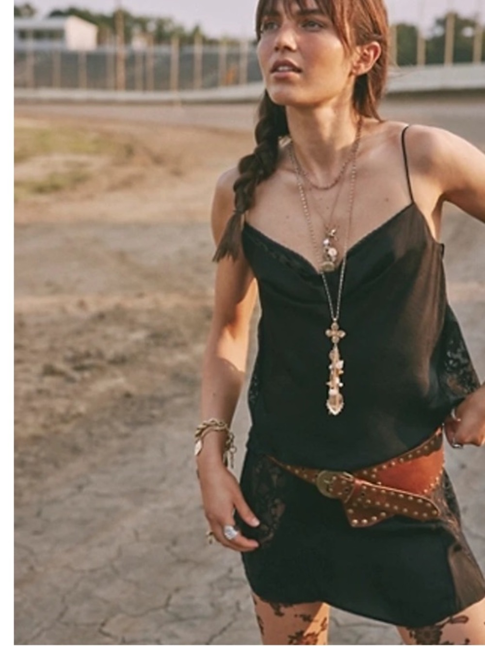 Free People Jagger Hip Belt- Cognac
